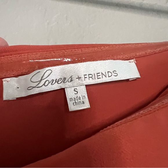Lovers and Friends Violet Midi Dress in Orange Size Small - Picture 4 of 12